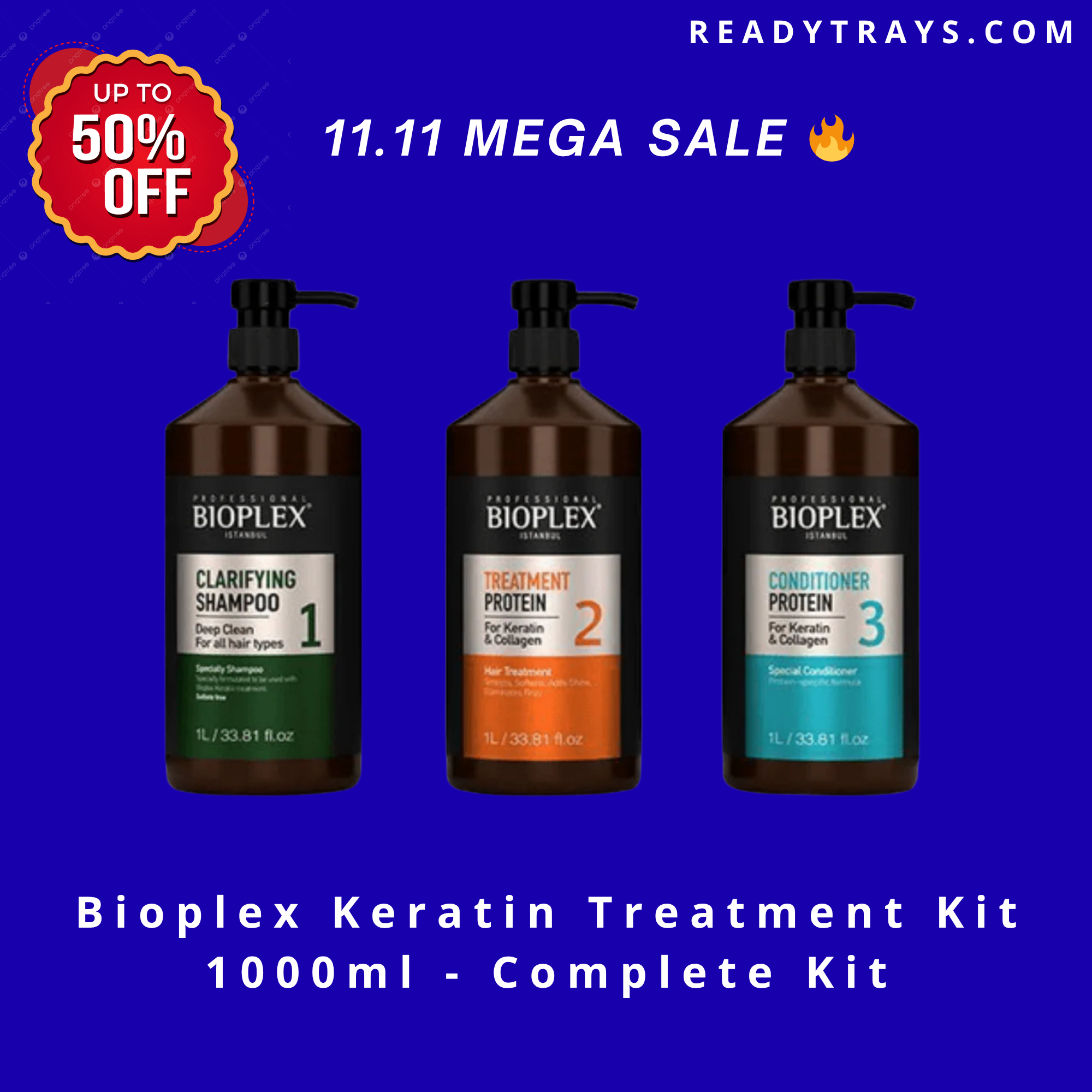 Bioplex Keratin Treatment Kit 1000ml - Complete Kit