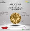 Swarovski Flat Back Stones For Nail Art - Light Colorado Topaz (246) Size SS5
