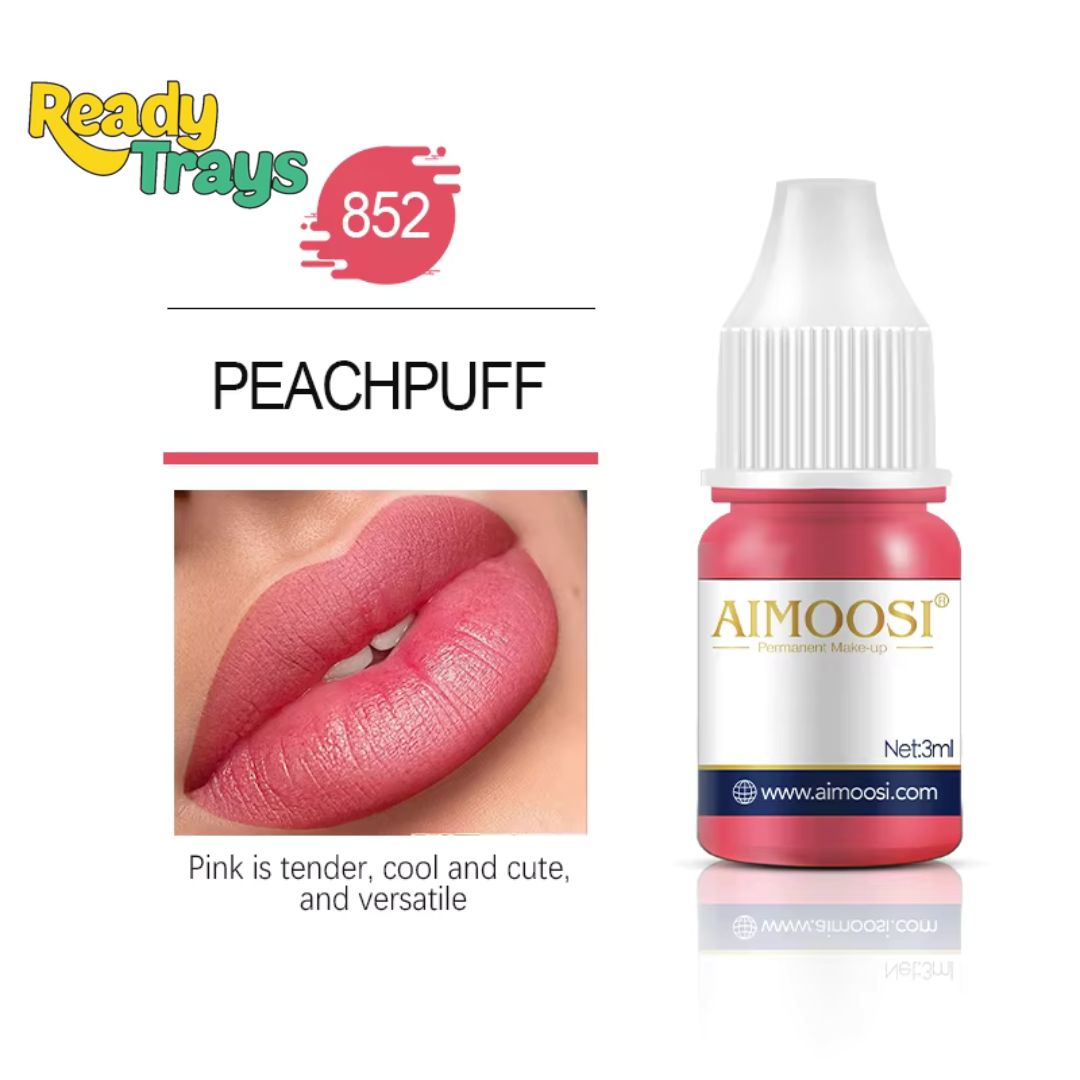 Aimoosi Professional Pigment Collection 3ml – Microneedling & Microblade Tattoo Inks for Permanent Makeup, Lips, Brows & Eyeliner