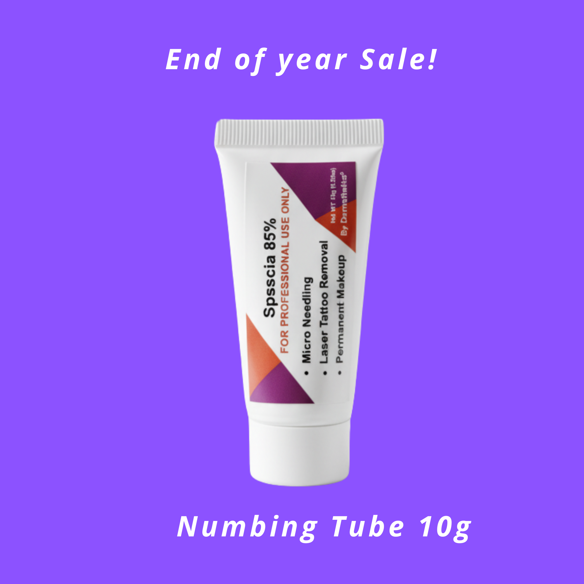 Spsscia numbing cream 85% Dermsthetics for tattoos, micro needling, laser tattoo removal , permanent makeup & body piercing