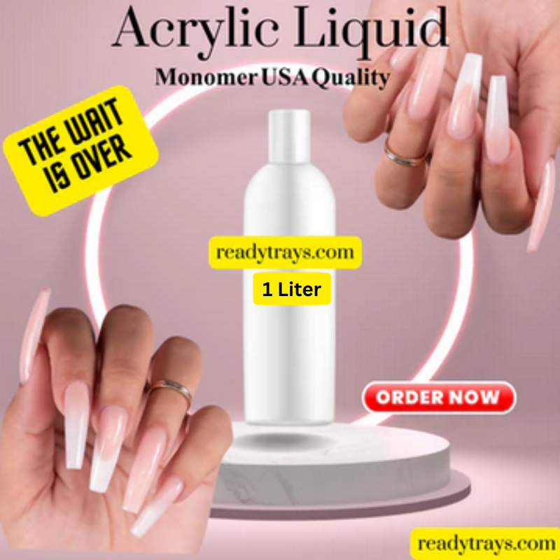 Acrylic Liquid Monomer Professional - 1 Liter Bottle USA Quality