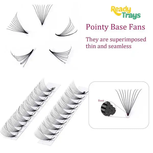 BLINK Eyelash Extensions Premade Fans CC/D Curl Volume Lashes 9D 0.07D 0.10CC