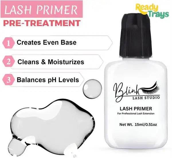 BLINK Eyelash Primer 15ml | Pre-Treatment for Semi Permanent Eyelash Extension | Boosts Retention & Longevity