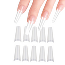 Professional False Acrylic Coffin Tips - 500 Pcs Pack