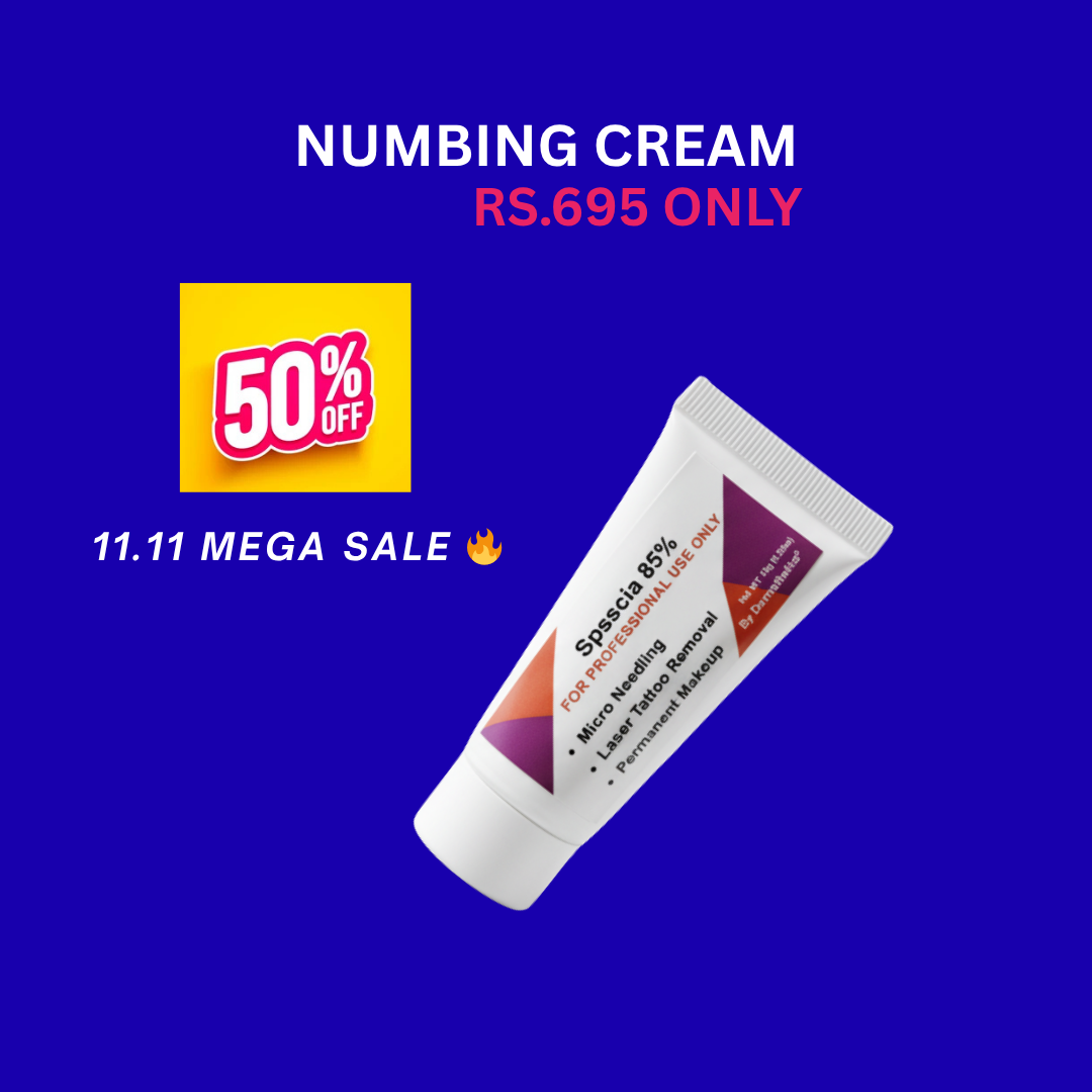 Spsscia numbing cream 85% Dermsthetics for tattoos, micro needling, laser tattoo removal , permanent makeup & body piercing