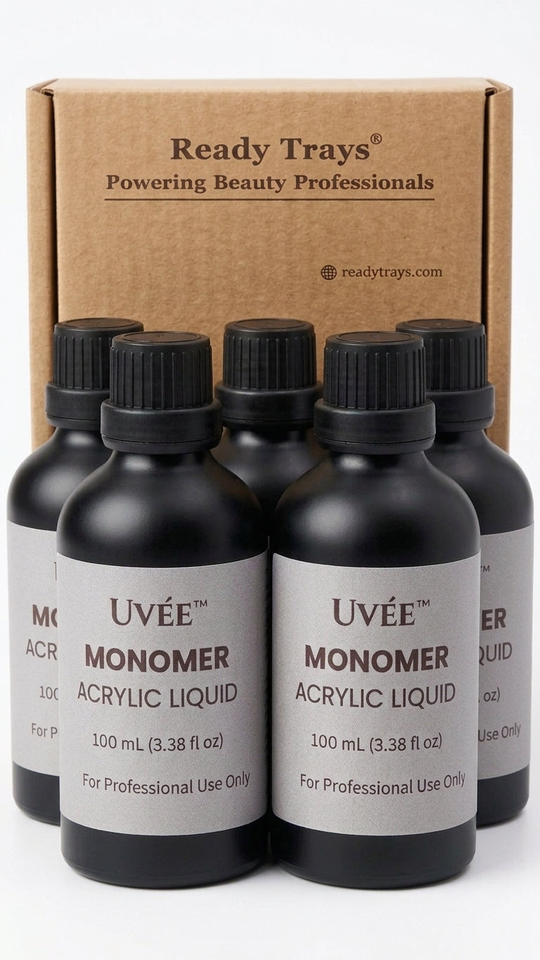Uvée™ EMA Monomer Acrylic Liquid 100ml - Pack of 5 Value Bundle | Professional Nail Liquid