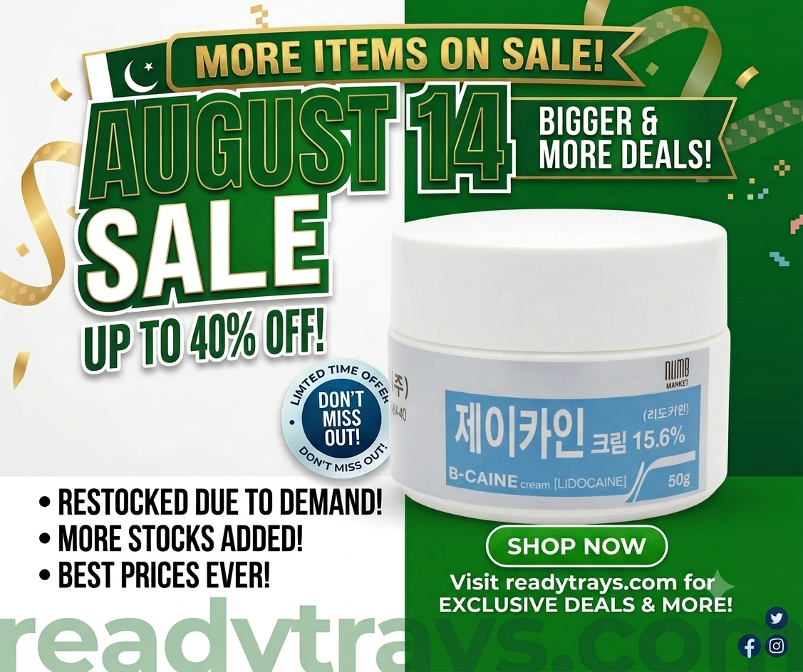 Bcaine Numbing Cream 50g (15.6%) – Strong Topical Anesthetic for Permanent Makeup, Microblading & Skin Procedures