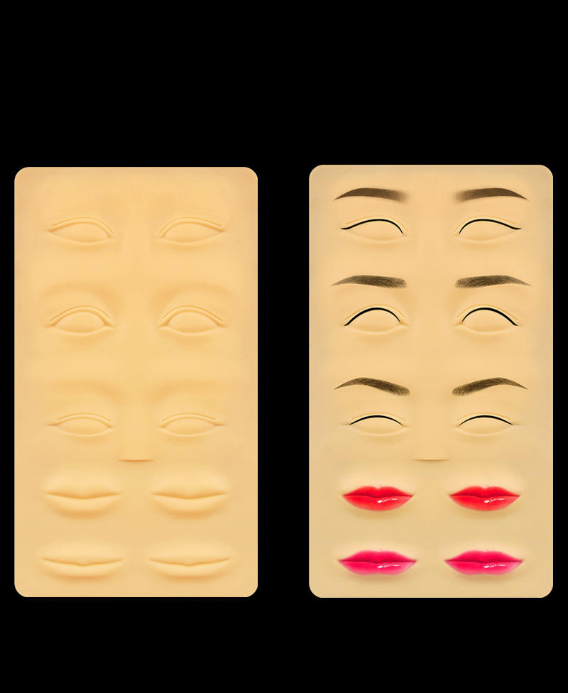 3D Silicone Practice Skin for Eyebrows & Lips – Permanent Makeup Training Pad