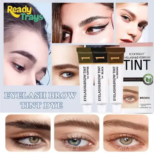 ICONSIGN Lash & Brow Tint Kit | Semi-Permanent Eyelash & Eyebrow Dye | 2-in-1 Professional Tint | Long Lasting up to 8 Weeks | Ideal for Salon and Home Use