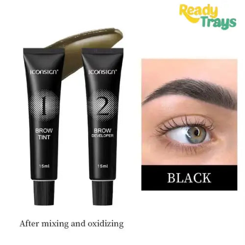 Iconsign Henna Lash Tint | Eyebrow Tint Dye Kit for Brow Hair and Skin