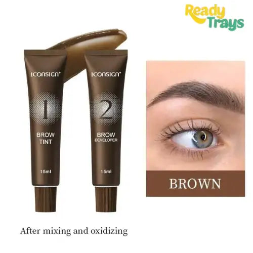 Iconsign Henna Lash Tint | Eyebrow Tint Dye Kit for Brow Hair and Skin