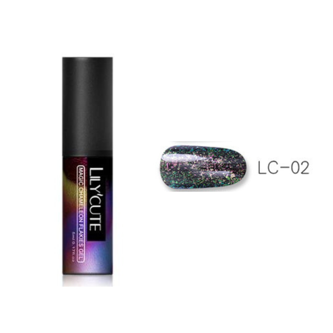 Lilycute Magic Chameleon Flakies Gel 02