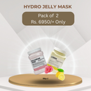 Hydro Jelly mask 650g each Jar, Pack of 2 , Bulgarian Rose & Lemon