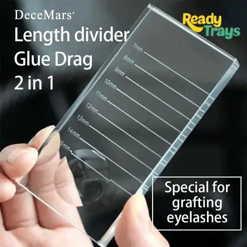 Professional Crystal Glass Eyelash Extension Tray | Salon & Home Beauty Application Tool