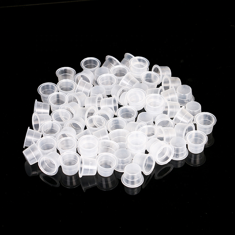 Clear Plastic Tattoo Ink Cups – Disposable Pigment Holders (Pack)