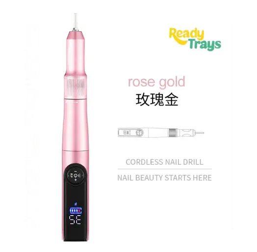 Electric Nail Drill Professional Cordless, 35000RPM Portable Nail Drill Machine for Acrylic and Gel Nails, Efile Nail Drill Set with Manicure and Polishing Tools