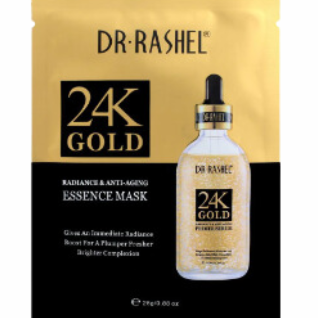 Dr Rashel 24K Gold Radiance & Anti-Aging Essence Mask 25 GM
