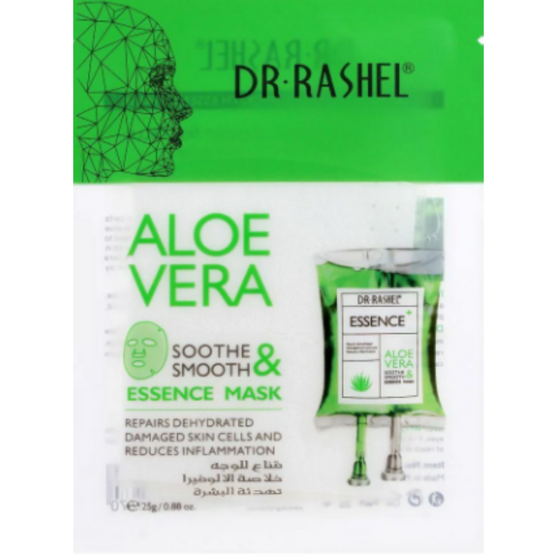 Dr. Rashel Aloe Vera Soothe & Smooth Essence Mask 25 G x 5 Pack