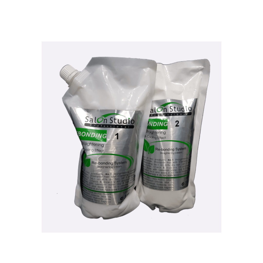 Salon Studio Rebonding Straightening 2 pck 1200ml x 2