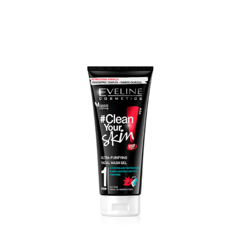 EVELINE Clean Your Skin Ultra Purifying Facial Wash Gel 200 ML