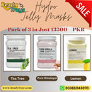 Hydra Jelly mask (650g Jar) for beauty salon ( Pure Himala, Tea Tree, Lemon) Pack of 3