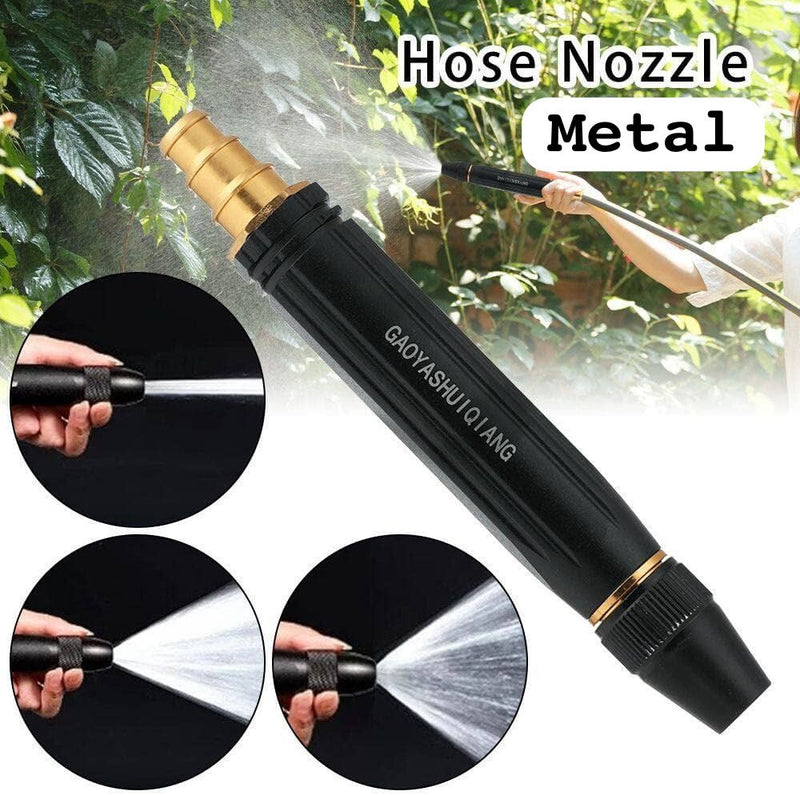 Premium Metal Hose Nozzle - Versatile Watering and Cleaning Companion