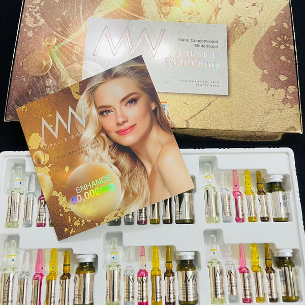 miracle white 90000 glutathione skin whitening injection Miracle White 90000mg Skin Whitening Injection