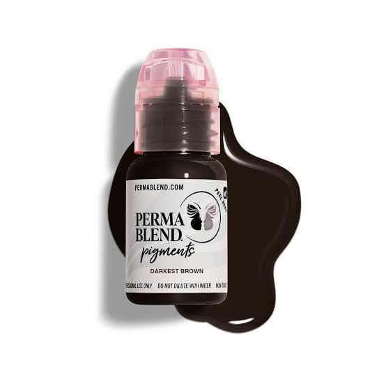 Perma Blend Darkest Brown 15ml Pigment – Professional PMU Eyebrow & Cosmetic Tattoo Ink