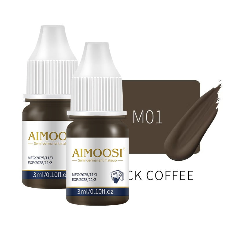 Aimoosi Professional Pigment Collection 3ml – Microneedling & Microblade Tattoo Inks for Permanent Makeup, Lips, Brows & Eyeliner