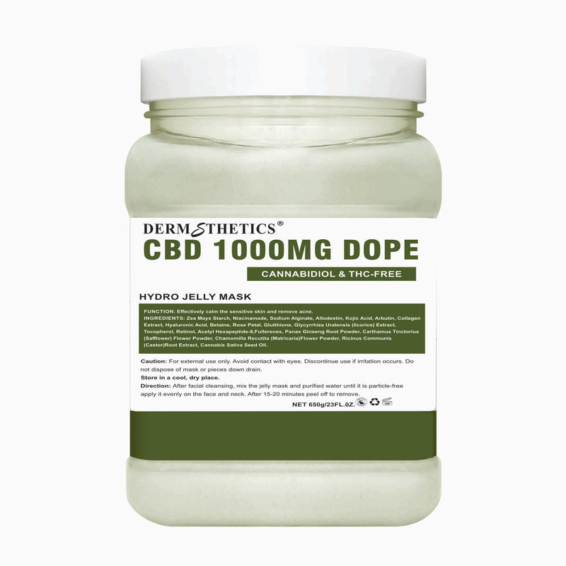 Dermsthetics CBD 1000mg Jelly Mask – Calming & Anti-Inflammatory Treatment (650g)