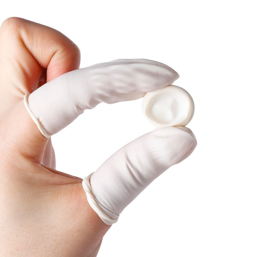 Disposable Latex Finger Cots / Protective Finger Covers (Pack of 20)