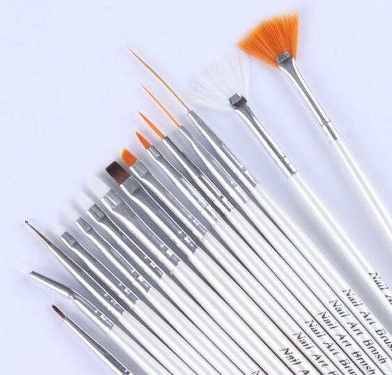 15 Brush And 10 Tape With 5 Dotting Set