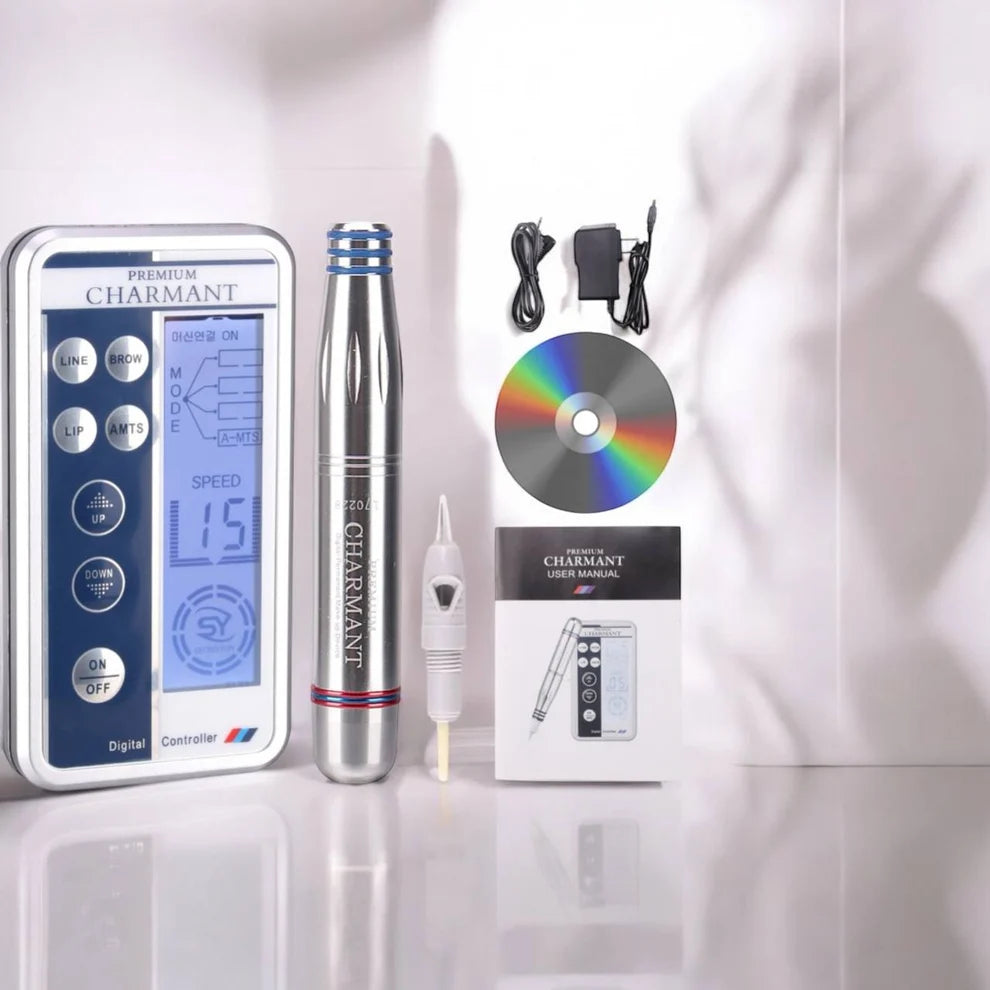 Charmant Premium Digital PMU Machine (Without Box) – Professional Permanent Makeup Device for Eyebrows, Lips & SMP