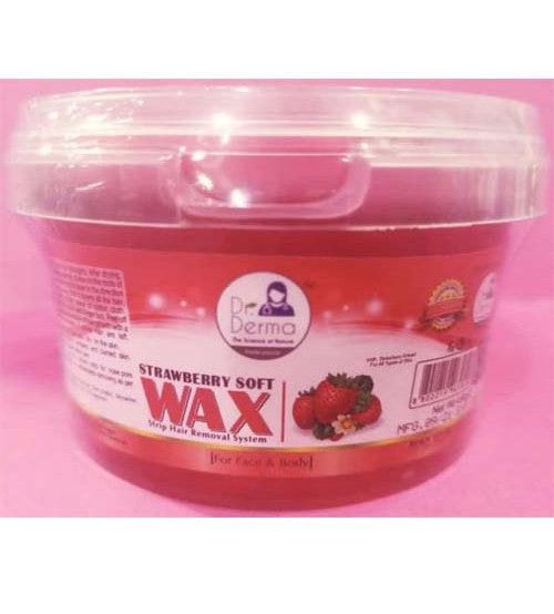 Dr Derma Soft Wax Strawberry - 450g