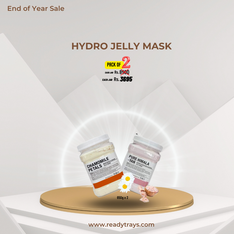 Hydro Jelly mask 650g each Jar, Pack of 2 (Pure Himala & Chamomile Petals)