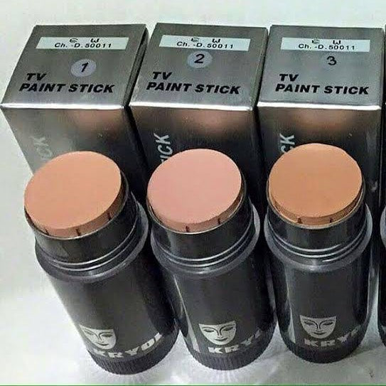 Kryolan professiona make up Tv paint stick.1w. 2w,3w ivory shades