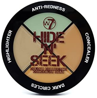 W7 Hide ‘N’ Seek Quad Colour Correcting Concealer compact 4 Shades