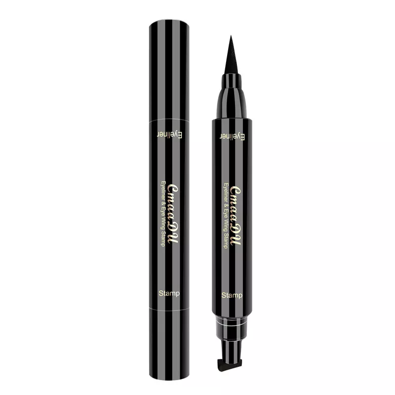 Double Winged Eyeliner Stamp Makeup Waterproof Black Liquid Eye Liner Pencil Cmaadu