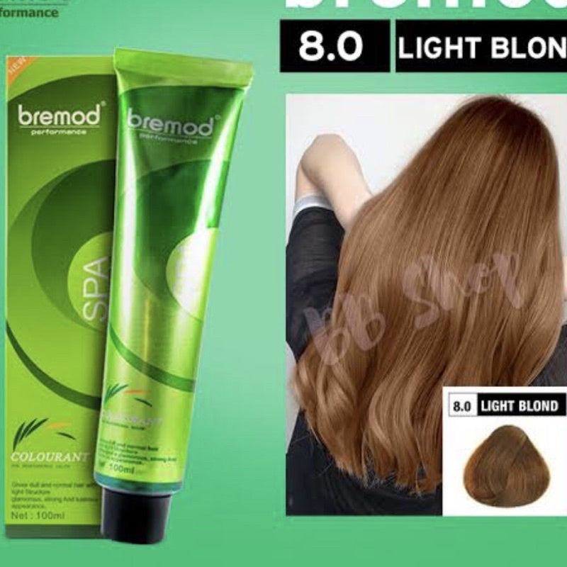 BREMOD Fashion Hair Color Light Blond 8.0