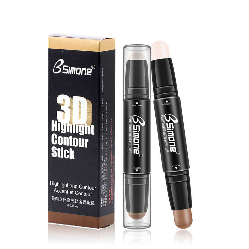 BSIMONE Double, 3D Highlight Contour Stick Beauty MakeUp.