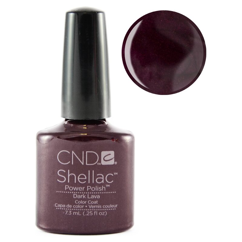 CND Shellac UV Nail Gel Polish 7.3ml Color - Dark Lava