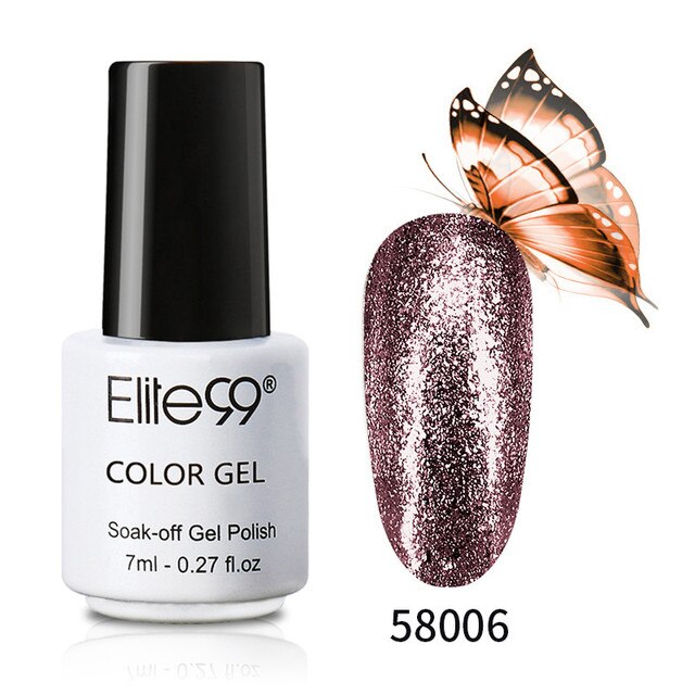 Elite 99 Platinum Glitter UV Nail Gel 7ML Color -