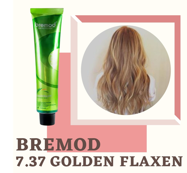 BREMOD Fashion Hair Color Medium Gold Green Blond 7.37