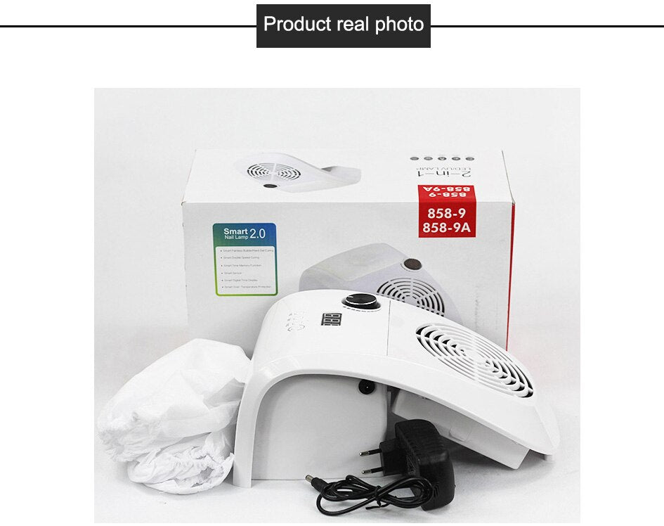 Machine With Two Strong Fan Nail Dust