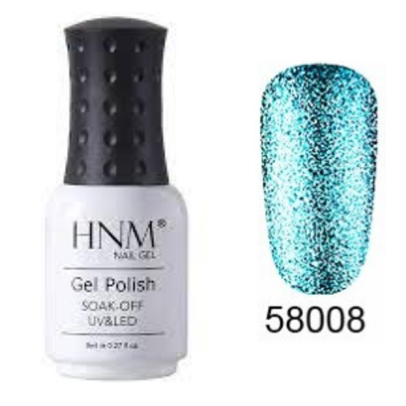 HNM Glitter UV Nail Gel Polish 8ml Color -
