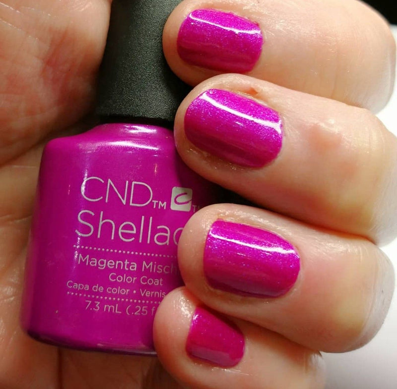 CND Shellac UV Nail Gel Polish 7.3ml Color - Magenta Mischief