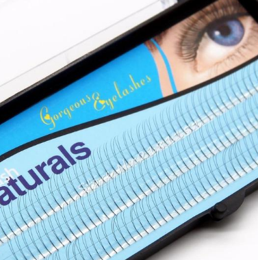 Navina 2 flairs v type black cluster eyelashes
