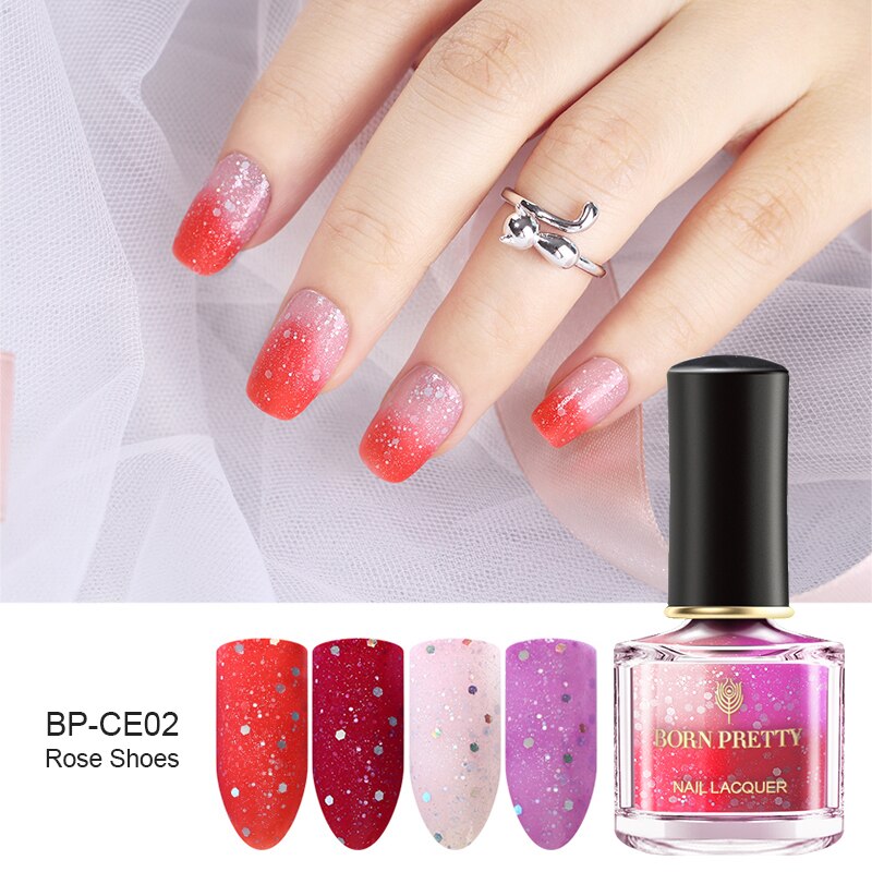 Born Pretty UV Nail Gel Stamping Rose Shoes Color