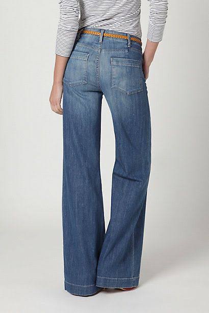 Women Flared Jeans Blue Color