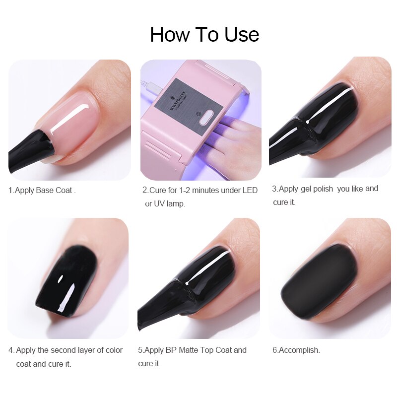 Born Pretty Nude Pink Gel Series UV Gel 6ml Color #BP-NP01 Soft Love